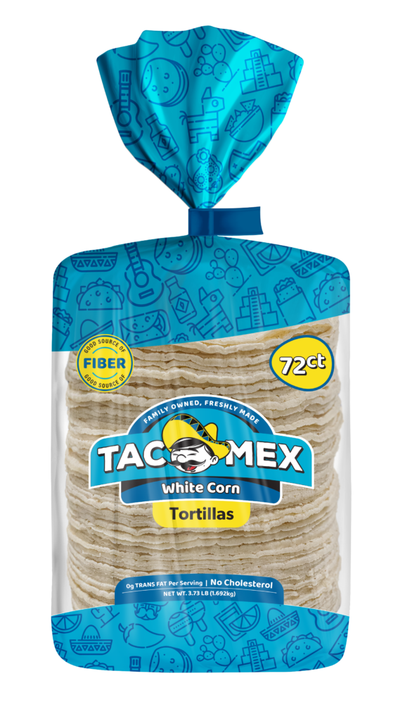 tacomex 72 count white corn tortillas