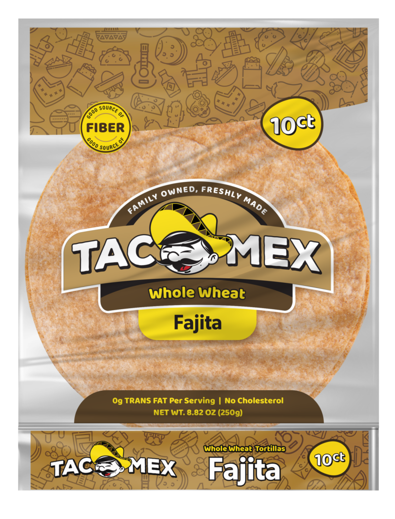 tacomex fajita whole wheat tortilla