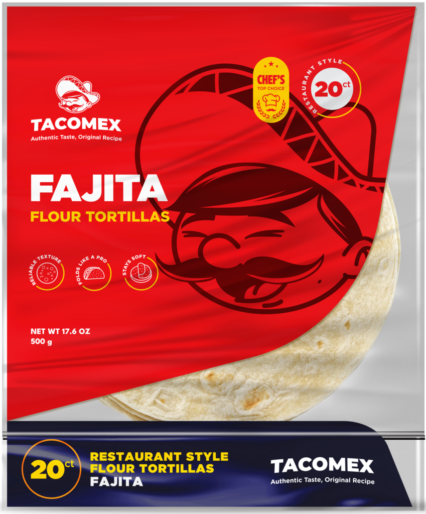 fajita flour tortilla 20ct tacomex